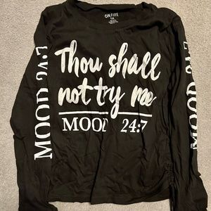 Black long sleeve shirt
